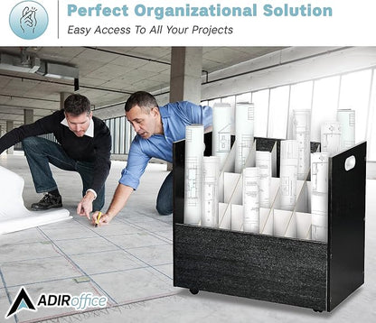 AdirOffice Adir Blue Print Storage Organizer - Image 7