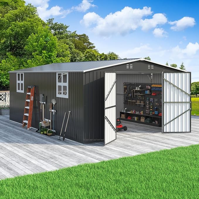 Polar Aurora 12x18 FT Outdoor Storage Shed | Garden Shed - Image 2