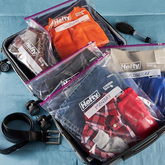 Hefty Slider Jumbo Storage Bags, 2.5 Gallon Size - Image 6