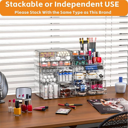 Acrylic Clear Make up Organizers And Storage - Image 6