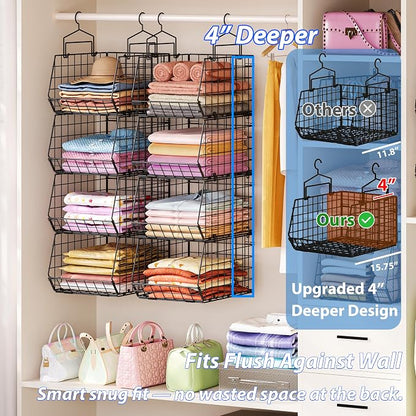 6-Tier Extended Depth Hanging Closet Organizers and Storage - Image 5
