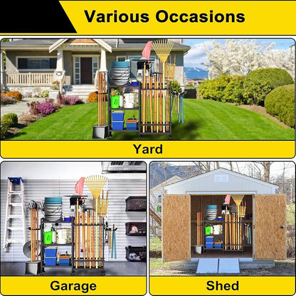 GIOTORENT 6 Tier Garden Tool Organizer, Garage Storage and Organization - Image 4