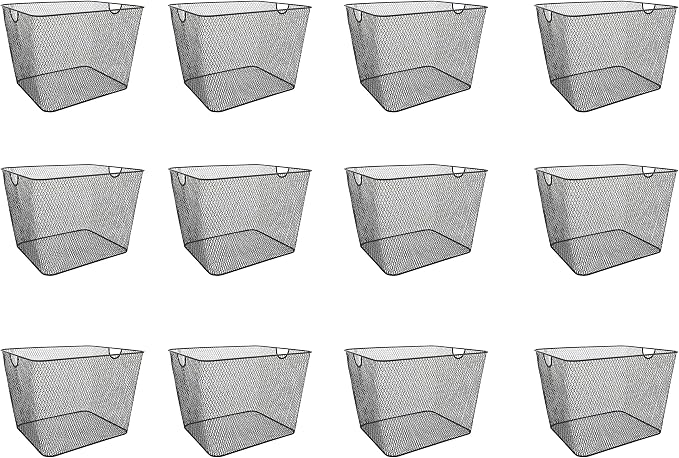 YBM HOME Household Wire Mesh Metal Steel Storage Basket Organizer, Open Bin by YBMHome