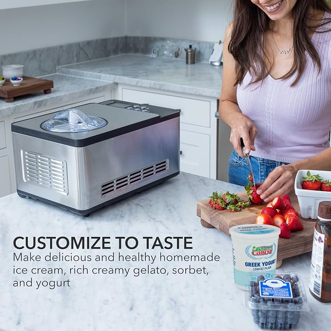 Whynter Ice Cream Maker Machine & Yogurt Automatic 2 Qt. - Image 3