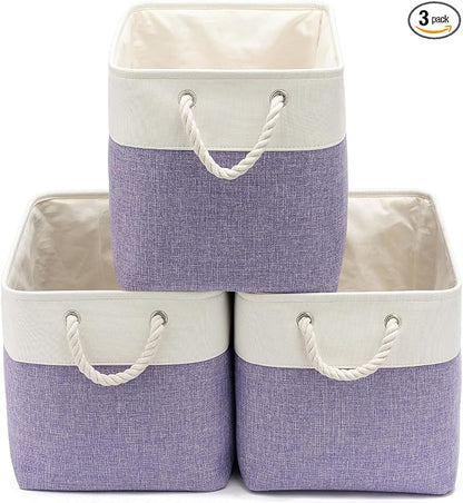 16x12x12 In Foldable Fabric Large Storage Bins by VQRTEXAStorageBasket