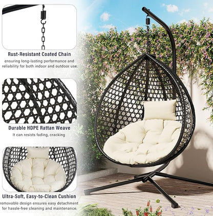 SOFTSEA Outdoor Wicker Egg Chair - Image 3