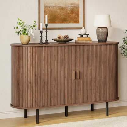 Buffet Sideboard Cabinet with Storage, Modern Accent Coffee Bar Console Table by ComfyCorner