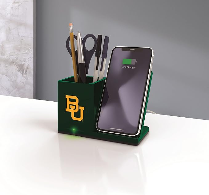 SOAR NCAA Unisex Cell Phone Wireless Charging Stand and Desktop Organizer - Image 3