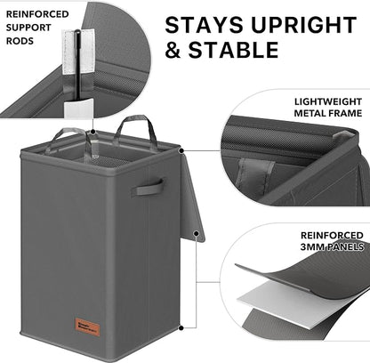 Simple Houseware Foldable Laundry Hamper Basket - Image 3