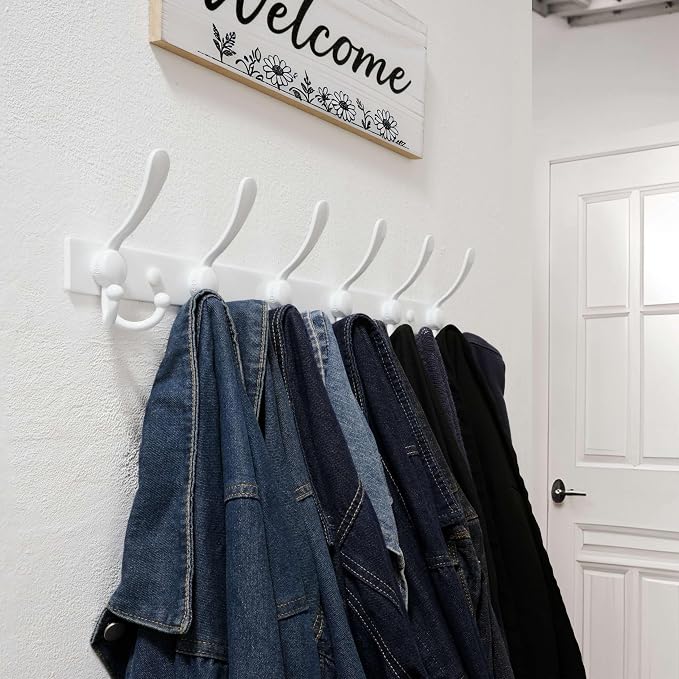 Dseap Coat Rack Wall Mount 2.0 Pro: 24” Long, 3X Tougher, Heavy Duty Stainless - Image 5