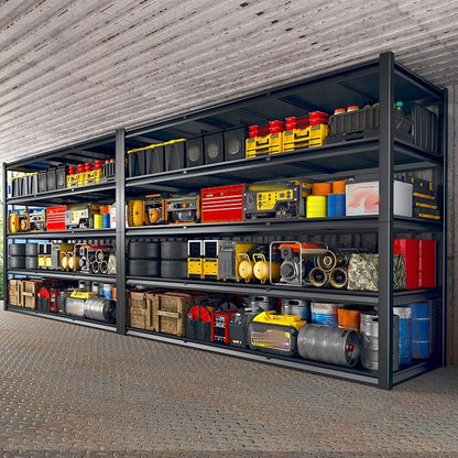 REIBII 60" W Garage Shelving Heavy Duty 3000LBS Storage Shelves Heavy Duty by REIBII
