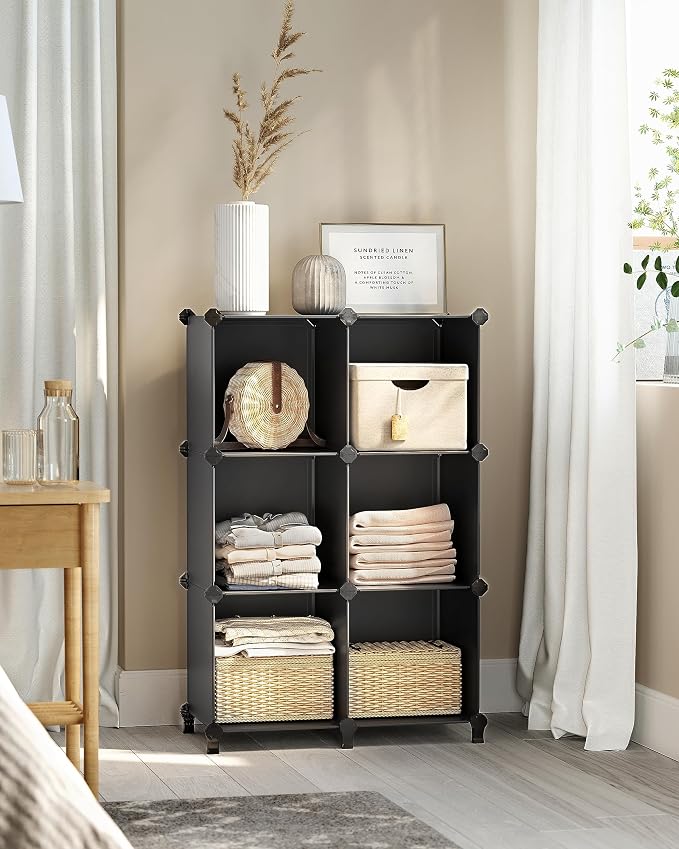 SONGMICS 6 Cube Storage Organizer, Modular Bookshelf, DIY Closet Organizers and - Image 3