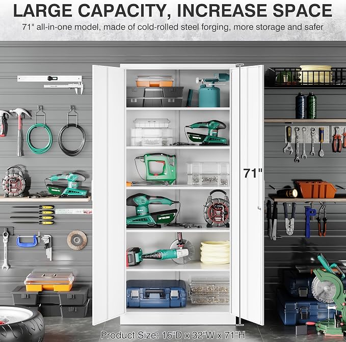 SISESOL Metal Storage Storage Cabinet - Image 5