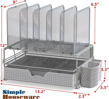 Simple Houseware Mesh Desk Organizer - Image 2