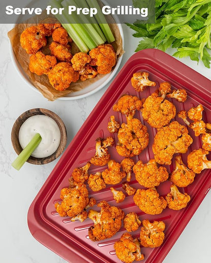 Grilling Prep and Serve Trays, BBQ Platter - Image 4