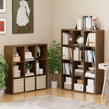 Cube Storage Organizer Bookcase, Decorative 11 inch Open Back Cubical Shelf - Image 5