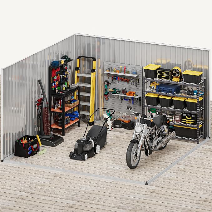DWVO 10x10ft Large Tool Storage Shed - Image 7