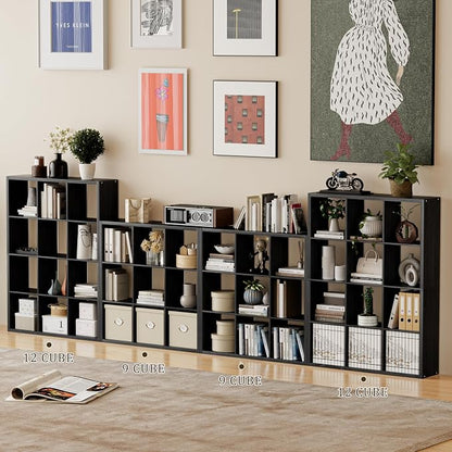 Cube Storage Organizer Bookcase, Decorative 11 inch Open Back Cubical Shelf - Image 4