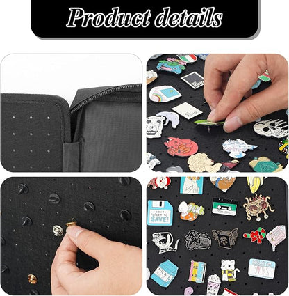 Enamel Pin Display Pages Pin Carrying Case, Pins Collection Storage Organizer - Image 5
