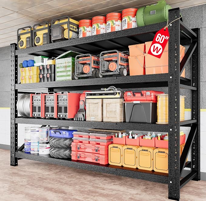 5000LBS Heavy Duty Garage Shelving Units, Metal Garage Shelves, Large Storage by SISESOL