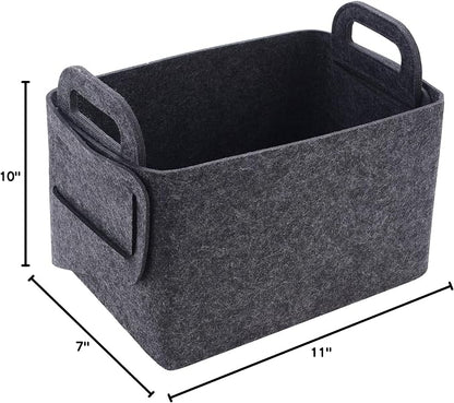Minoisome Storage Basket Felt Storage Bin Collapsible& Convenient Box Organizer - Image 8