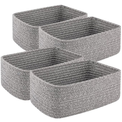 4 Pack Small Storage Shelf Baskets by OIASKET