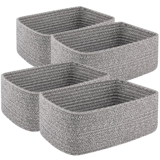 4 Pack Small Storage Shelf Baskets by OIASKET