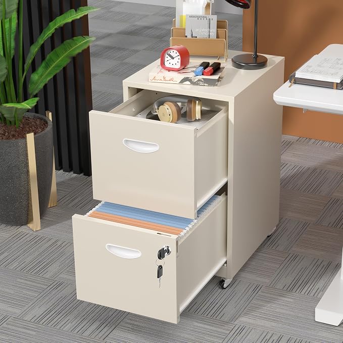2 Drawer Mobile File Cabinet - Image 2