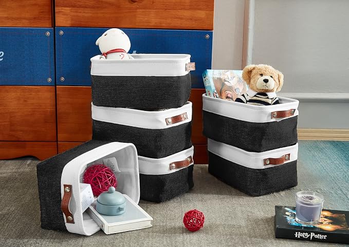 DECOMOMO Small Storage Basket, Closet Storage Bins, Baskets - Image 3