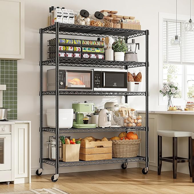 REIBII 73''H Storage Shelves 1660LBS Wire Shelving Unit - Image 2