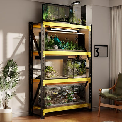 32" W Garage Shelving, 4-Tier Heavy Duty Storage Shelves Unit by Unknown