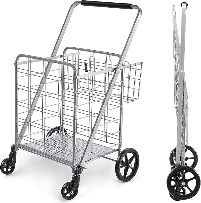 Wellmax Folding Grocery Cart - Image 7