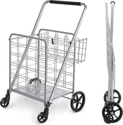 Wellmax Folding Grocery Cart - Image 7