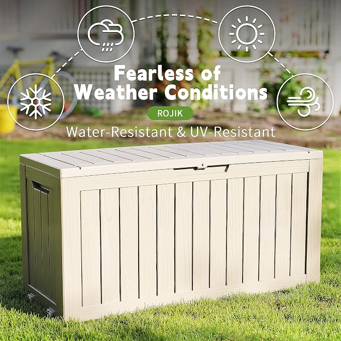 ROJIK Outdoor Storage Housing Deck Box - Image 6