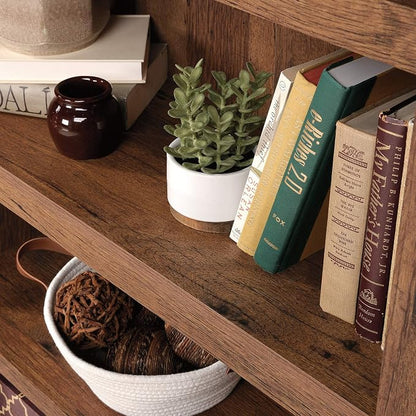 Sauder 5 Tier Book Shelf Wooden Bookcase Multipurpose Bookshelf - Image 8