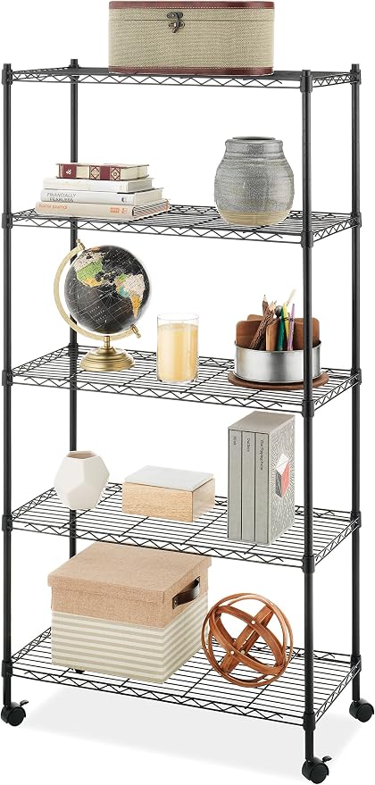 Whitmor 5 Tier Supreme Shelving Unit, Metal Storage Shelves, Adjustable Heavy - Image 5