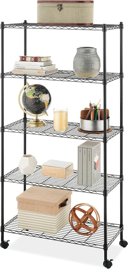 Whitmor 5 Tier Supreme Shelving Unit, Metal Storage Shelves, Adjustable Heavy - Image 5