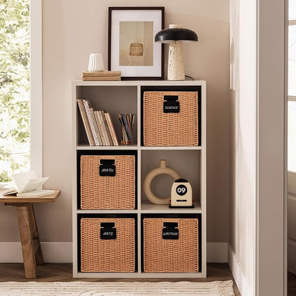 UBBCARE 2 Pack Wicker Basket, 12×12 Storage Cubes - Image 5