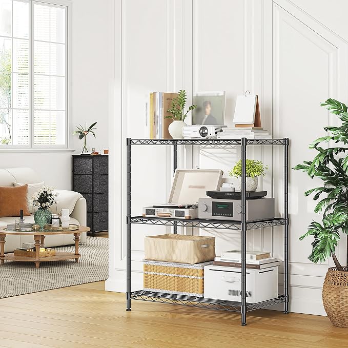 DurayLoly 3-Tier 450LBS Adjustable Wire Shelving Unit - Image 8
