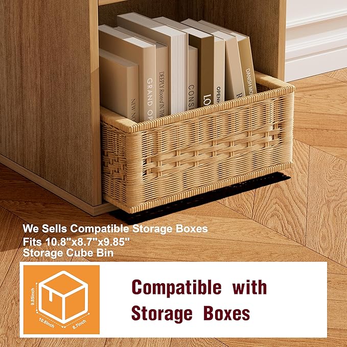 Book Shelf, Wooden Cube Storage Organizer - Image 5