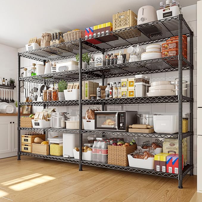 REIBII 73''W Storage Shelves Load 1650 LBS Metal Shelving 5-Tier Adjustable - Image 5