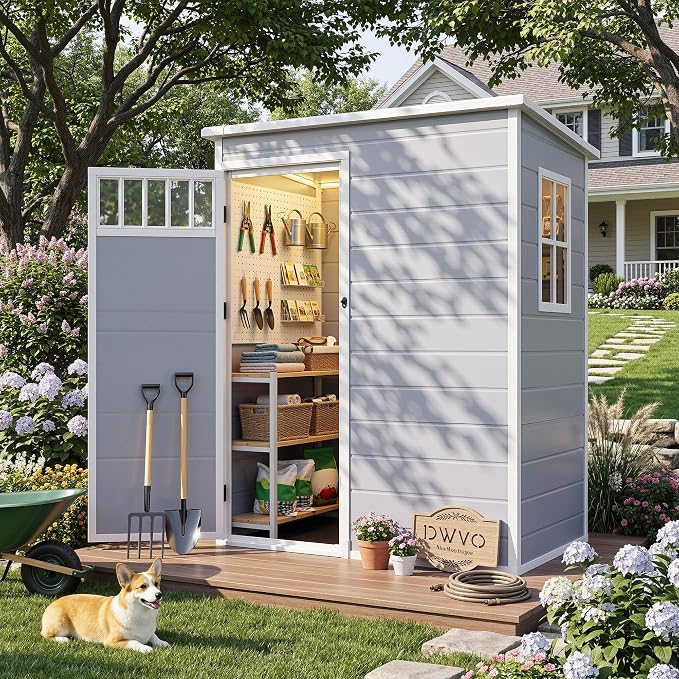 DWVO 5x3FT Outdoor Storage Shed - Image 2