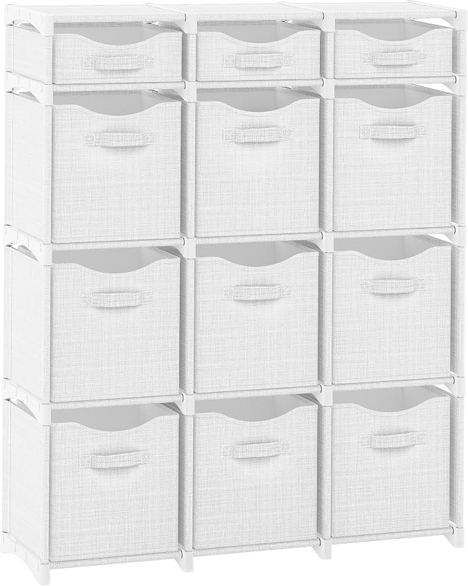 12 Cube Closet Organizers And Storage | Includes All Storage Cube Bins | Easy by Neaterize