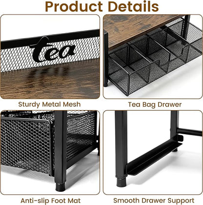 2 Tier Tea Bag Organizer and Storage - Image 3