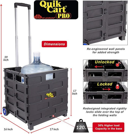 dbest products Quik Cart Pro Wheeled Rolling Crate Teacher Utility - Image 2