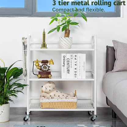 HDANI 3 Tier Metal Mesh Utility Cart, Large Capacity Multipurpose Heavy Vehicle - Image 3