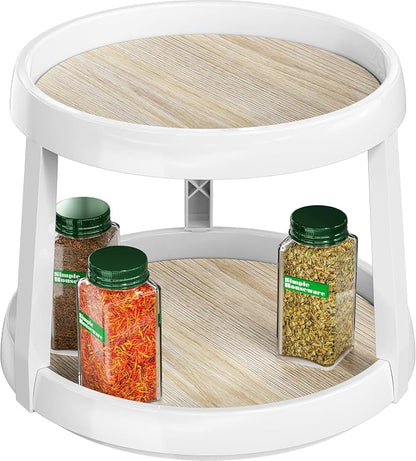 Simple Houseware 2-Tier Lazy Susan Spice Organizer, 10-Inch Diameter by SimpleHouseware