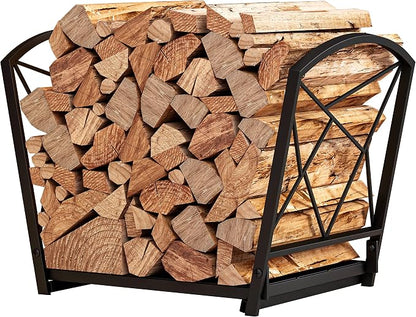 Fire Beauty Firewood Log Rack, Iron Wood Lumber Storage Holder - Image 2