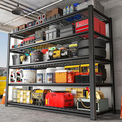 5 Tier Wire Garage Shelving Heavy Duty Storage Shelving 73" H x 36" W x 16" D by BezunyHeavyDutyShelving