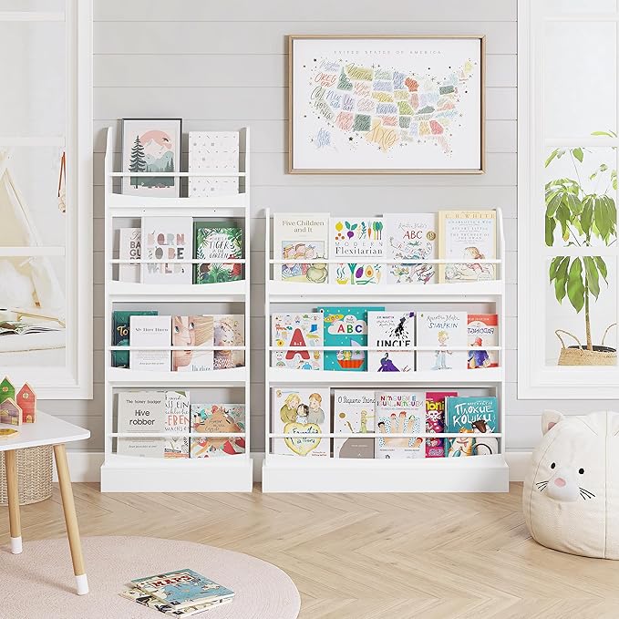 UTEX Kids Bookshelf, 3 Tiers Book Shelf and Storage - Image 5